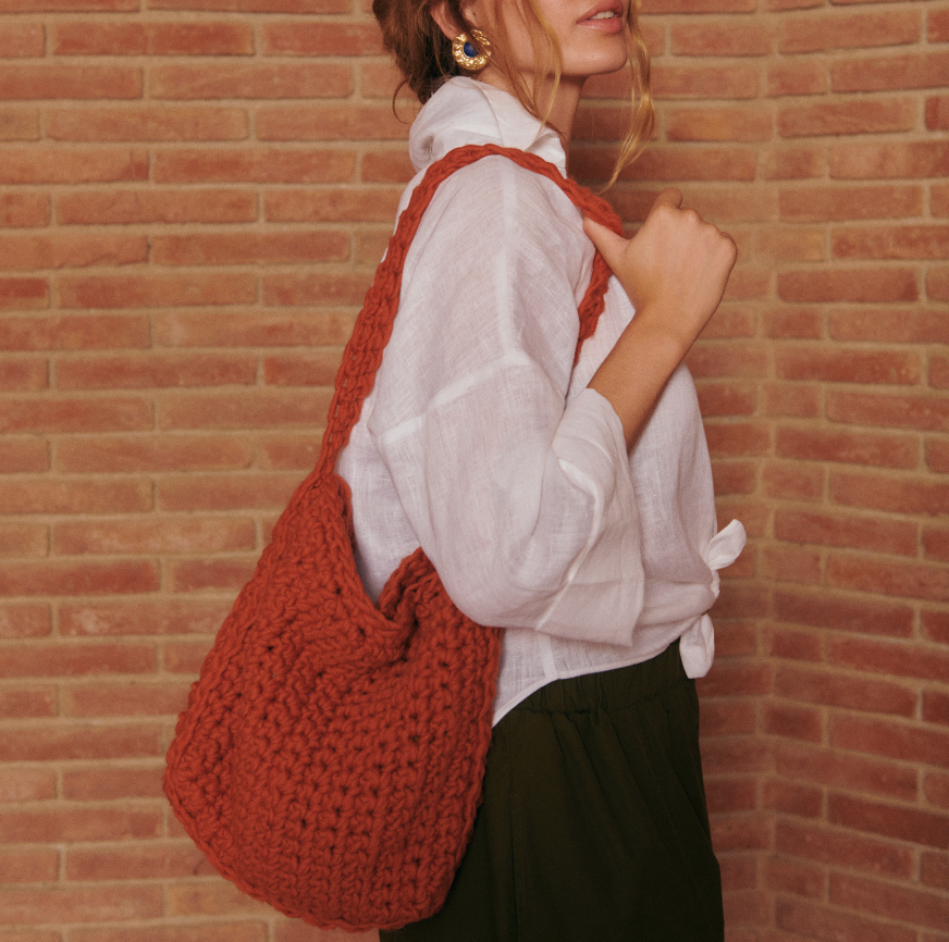kit de crochet sac selma rouille