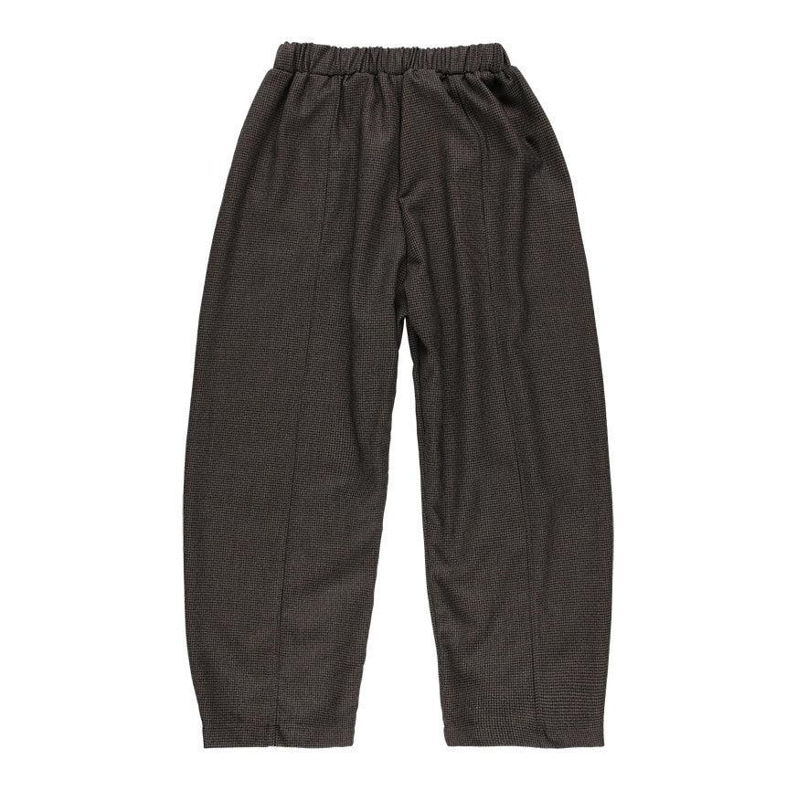 KIT DI CUCITO PANTALONI PIED-DE-POULE LENA GRIGIO MARENGO