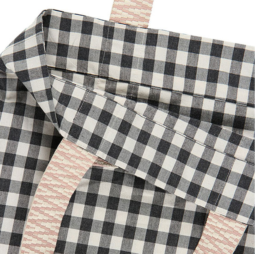 KIT COSTURA BOLSA LOLA CUADROS ANTRACITA