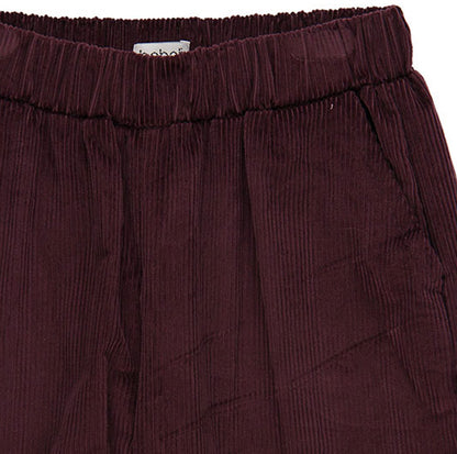 KIT DE COUTURE POUR PANTALON LUCCA VELOURS CÔTELÉ AUBERGINE