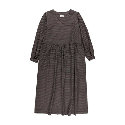 KIT DE COUTURE ROBE LUNA MICRO CARREAUX NOIRE