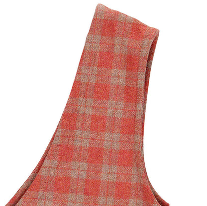 KIT DI CUCITO SALOPETTE MAIA QUADRETTI ARANCIONI