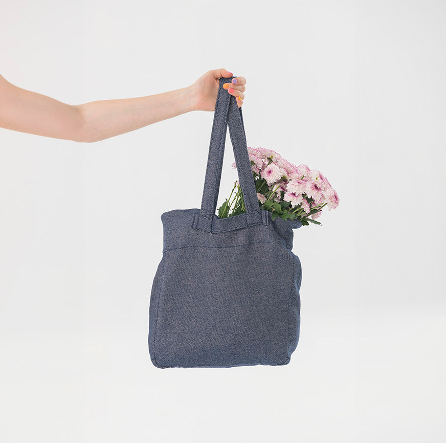 kit de couture sac à dos mulan en denim foncé