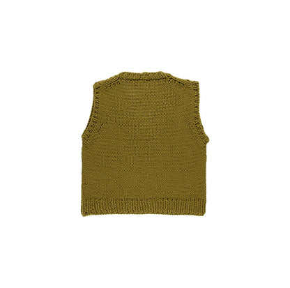 KIT PER LAVORARE A MAGLIA GILET NARA VERDE