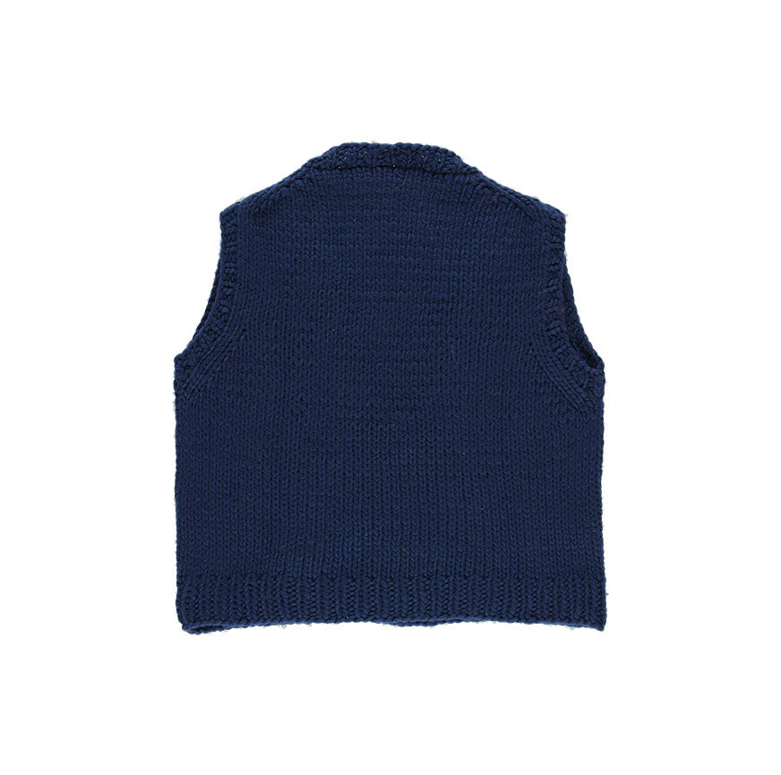 KIT PARA TEJER CHALECO NARA AZUL