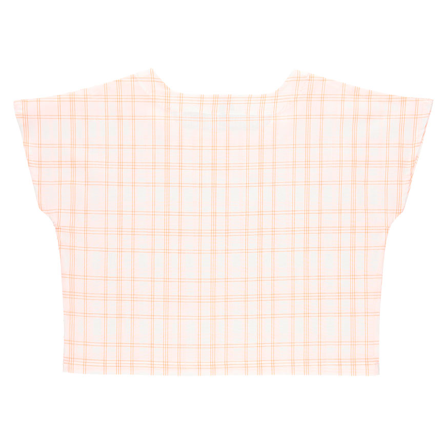 KIT COSTURA CAMISA NINA BLANCA CUADROS FLUOR