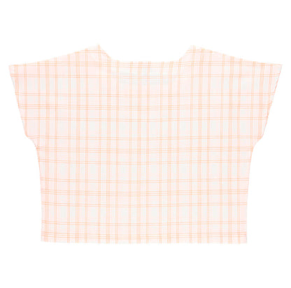 KIT COSTURA CAMISA NINA BLANCA CUADROS FLUOR