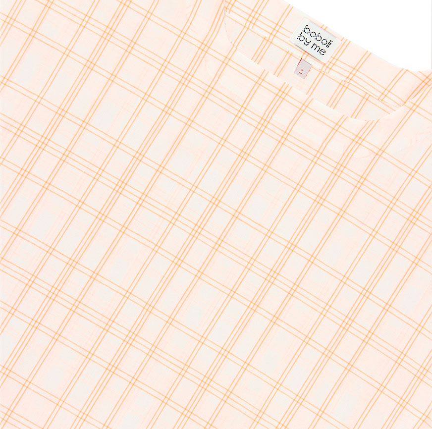 KIT COSTURA CAMISA NINA BLANCA CUADROS FLUOR
