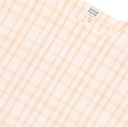 KIT COSTURA CAMISA NINA BLANCA CUADROS FLUOR