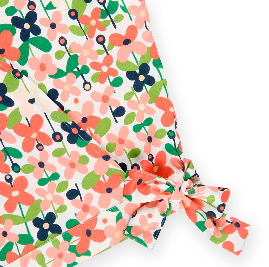 Kit de costura blusa cruzada Olivia flores jardín – Boboli by Me