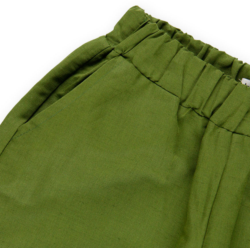 KIT CUCITO PER PANTALONI WIDE PARKS VERDE OLIVA