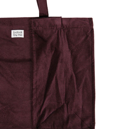 KIT DE COUTURE POUR SAC SAGA EN VELOURS CÔTELÉ AUBERGINE