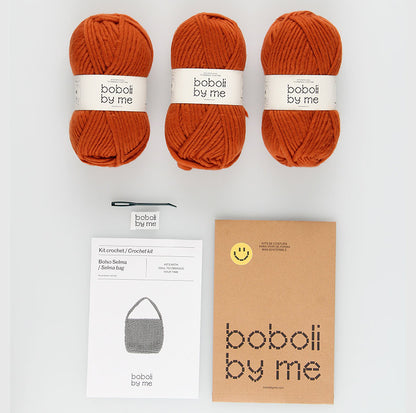 KIT DE CROCHET SAC SELMA ROUILLE