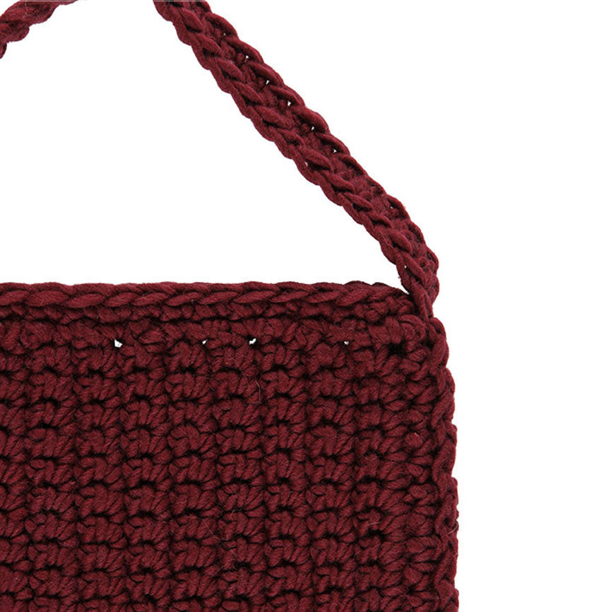 KIT DE CROCHET SAC SELMA BORDEAUX