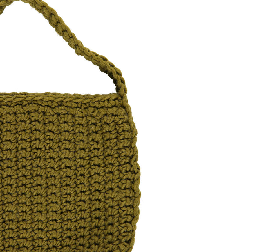 KIT DE CROCHET SAC SELMA VERT OLIVE