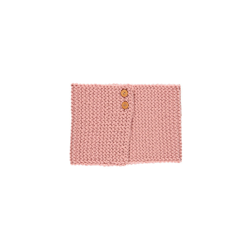 KIT POUR TRICOTER UN COL AVEC BOUTONS SORA ROSE