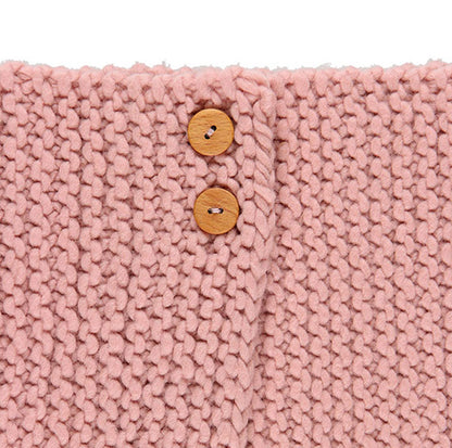 KIT POUR TRICOTER UN COL AVEC BOUTONS SORA ROSE