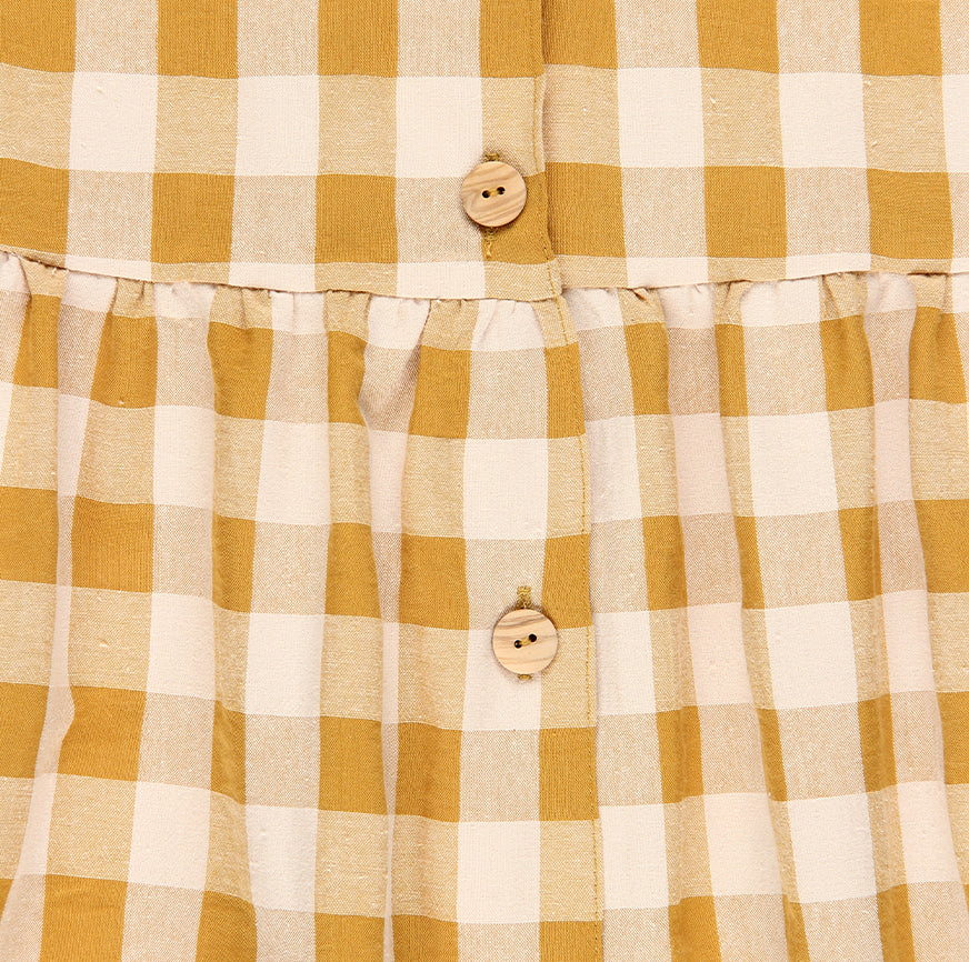 TELMA DRESS SEWING KIT CARAMEL CHECKS