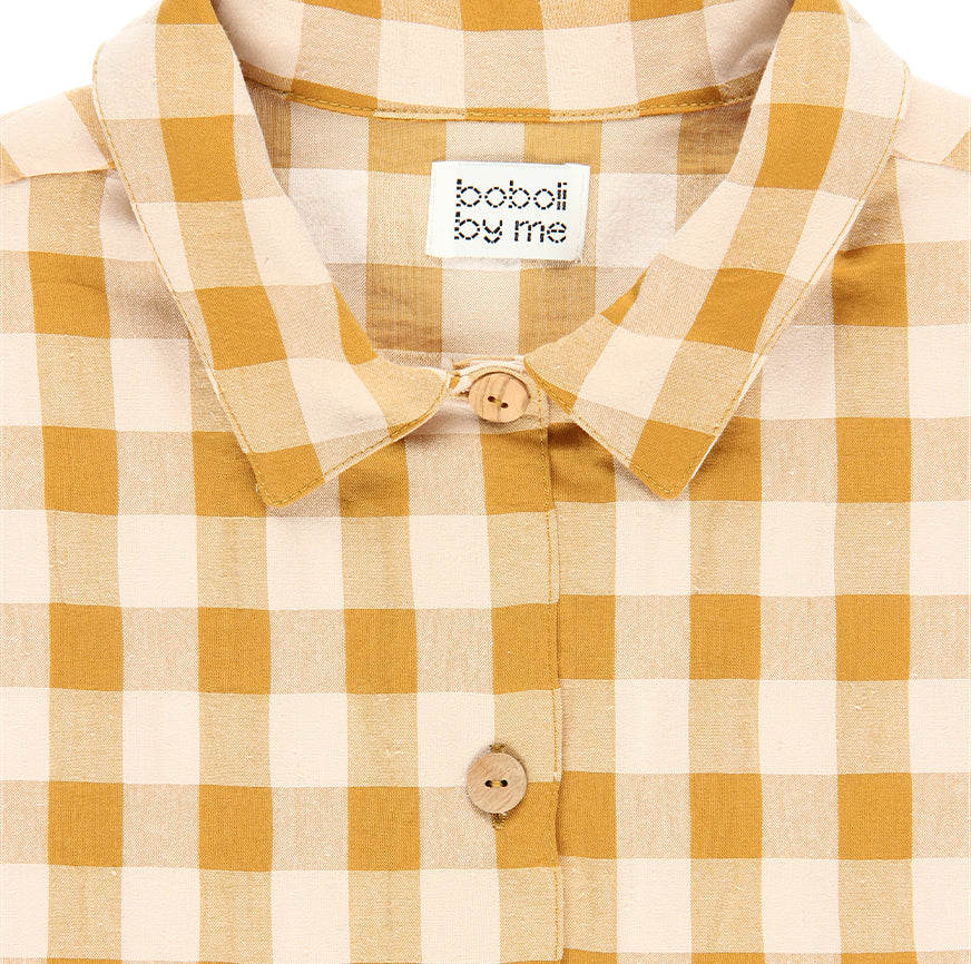 TELMA DRESS SEWING KIT CARAMEL CHECKS