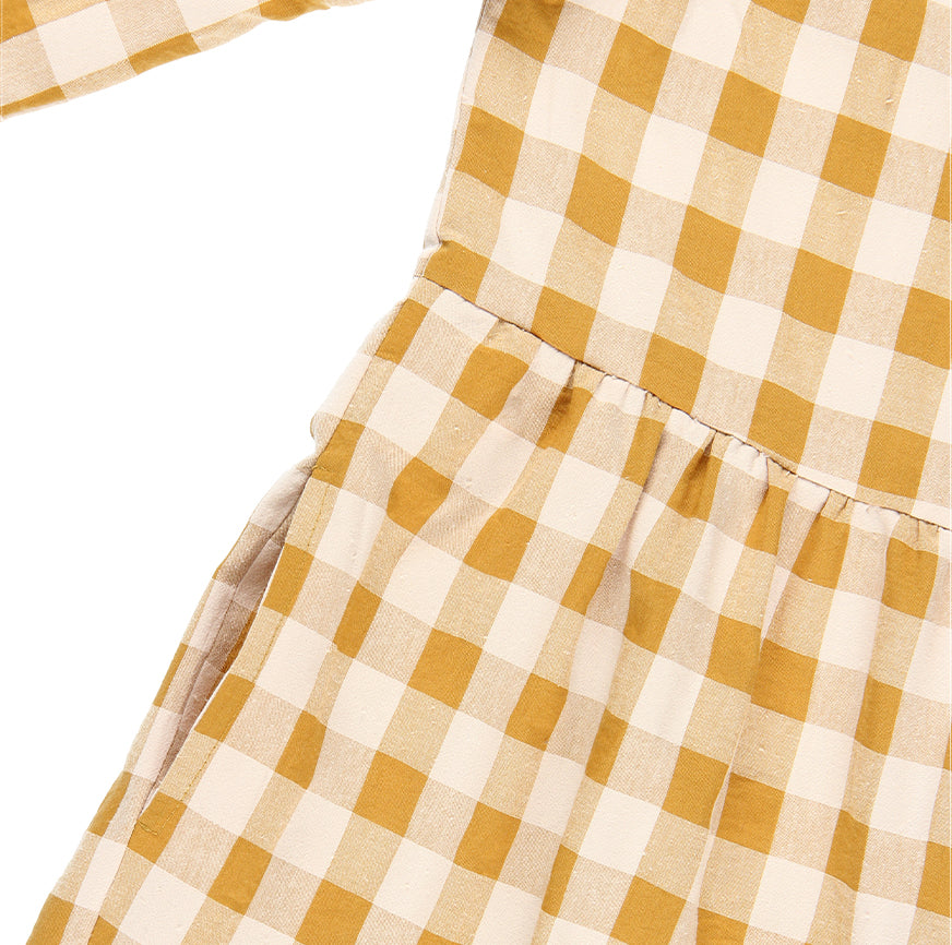 TELMA DRESS SEWING KIT CARAMEL CHECKS