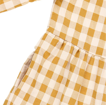 TELMA DRESS SEWING KIT CARAMEL CHECKS