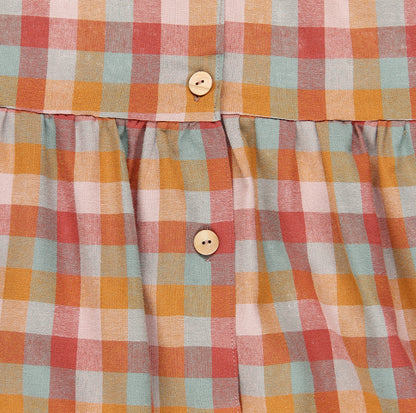 TELMA DRESS SEWING KIT MULTICOLOUR CHECKS