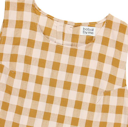 KIT COSTURA BLUSA TERESA CUADROS CARAMELO