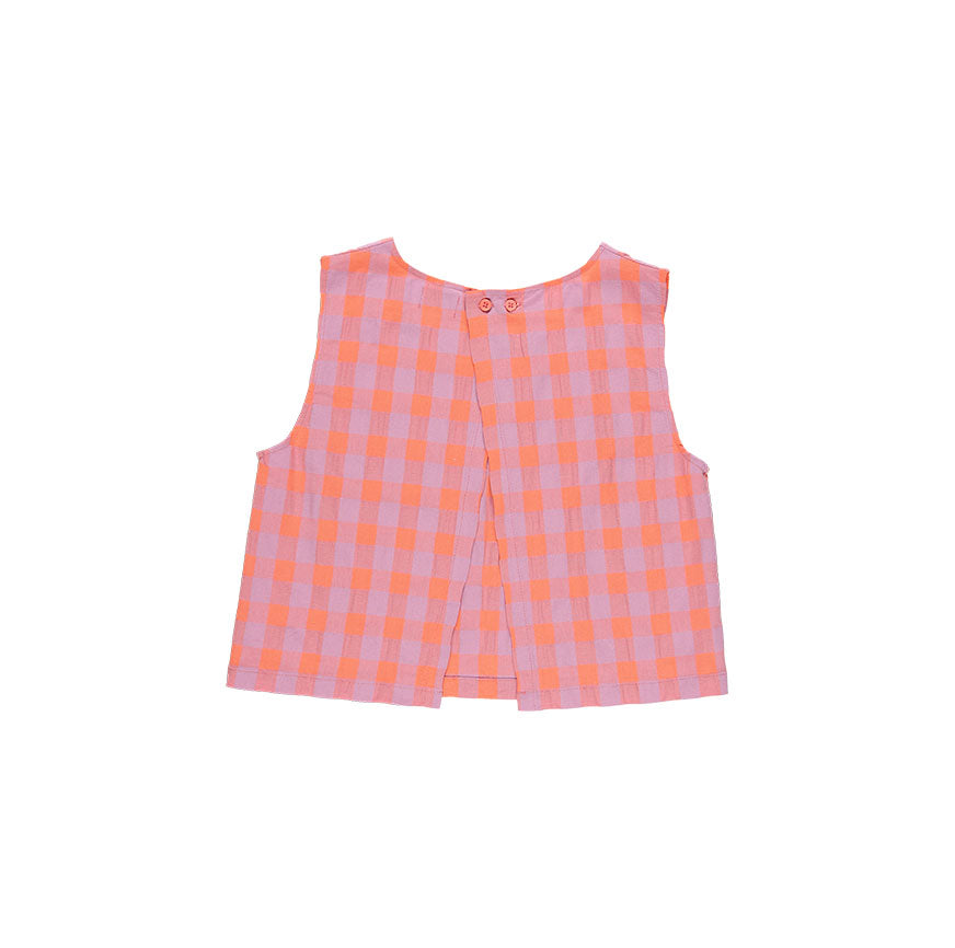 KIT DE COUTURE BLOUSE TERESA CARREAUX ROSE ET MAUVE