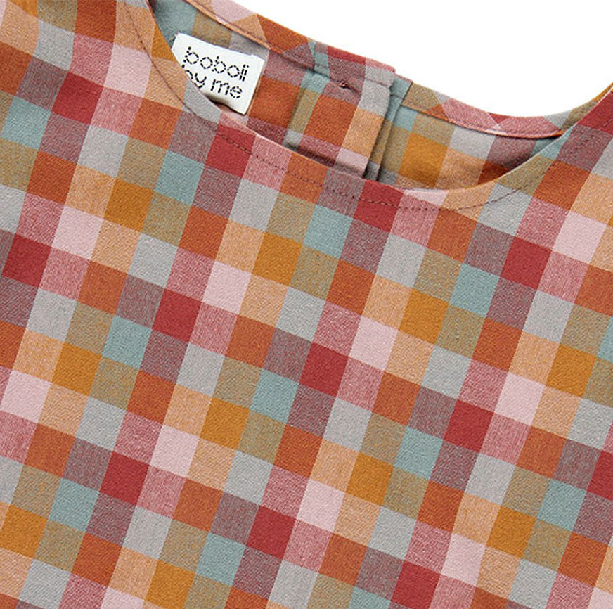 KIT DE COUTURE ROBE TESSA À CARREAUX MULTICOLORES