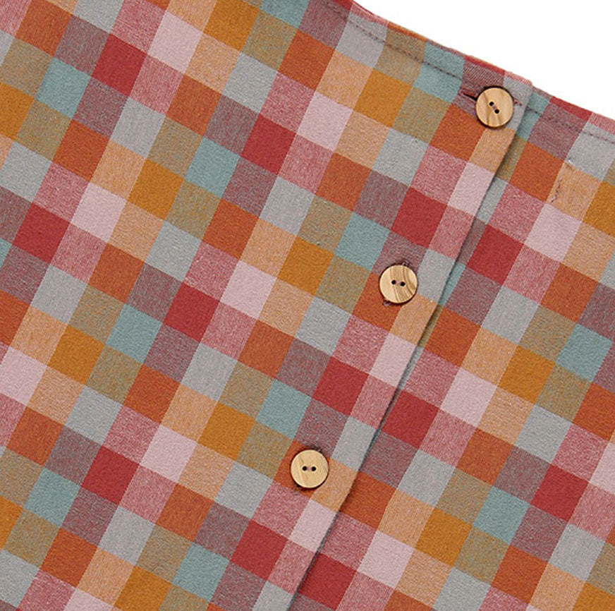 KIT DE COUTURE ROBE TESSA À CARREAUX MULTICOLORES