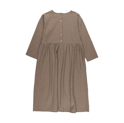 KIT COSTURA VESTIDO TESSA VICHY KAKI
