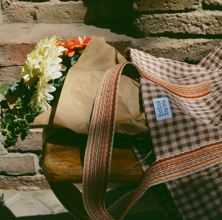 KIT DE COUTURE SAC LOLA ÉDITION SPÉCIALE VICHY ROSE ET MARRON