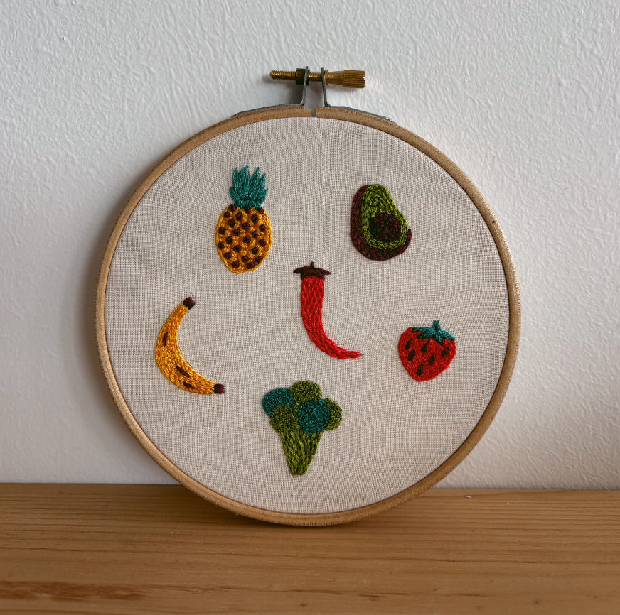 embroidery kit la huerta edition