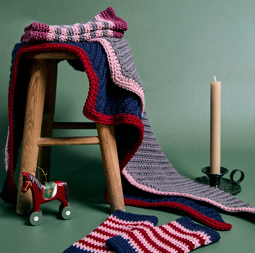 KIT FOR CROCHET SCARF AVA GREY