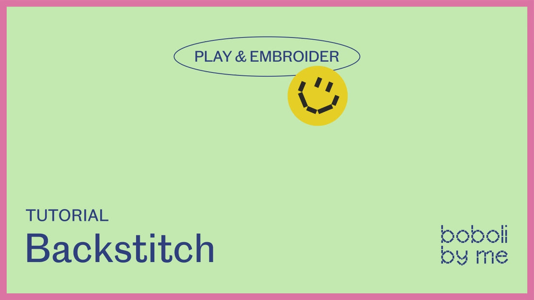 Hands stitching with thread using backstitch, perfect for outlining shapes, drawing lines, and writing letters precisely.