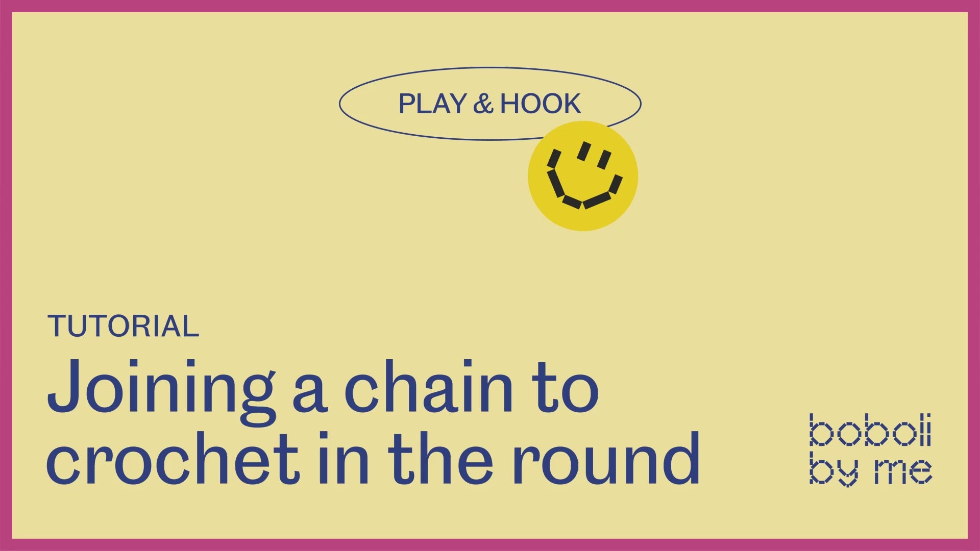 Load video: Crochet Tutorial: Joining a chain to crochet in the round