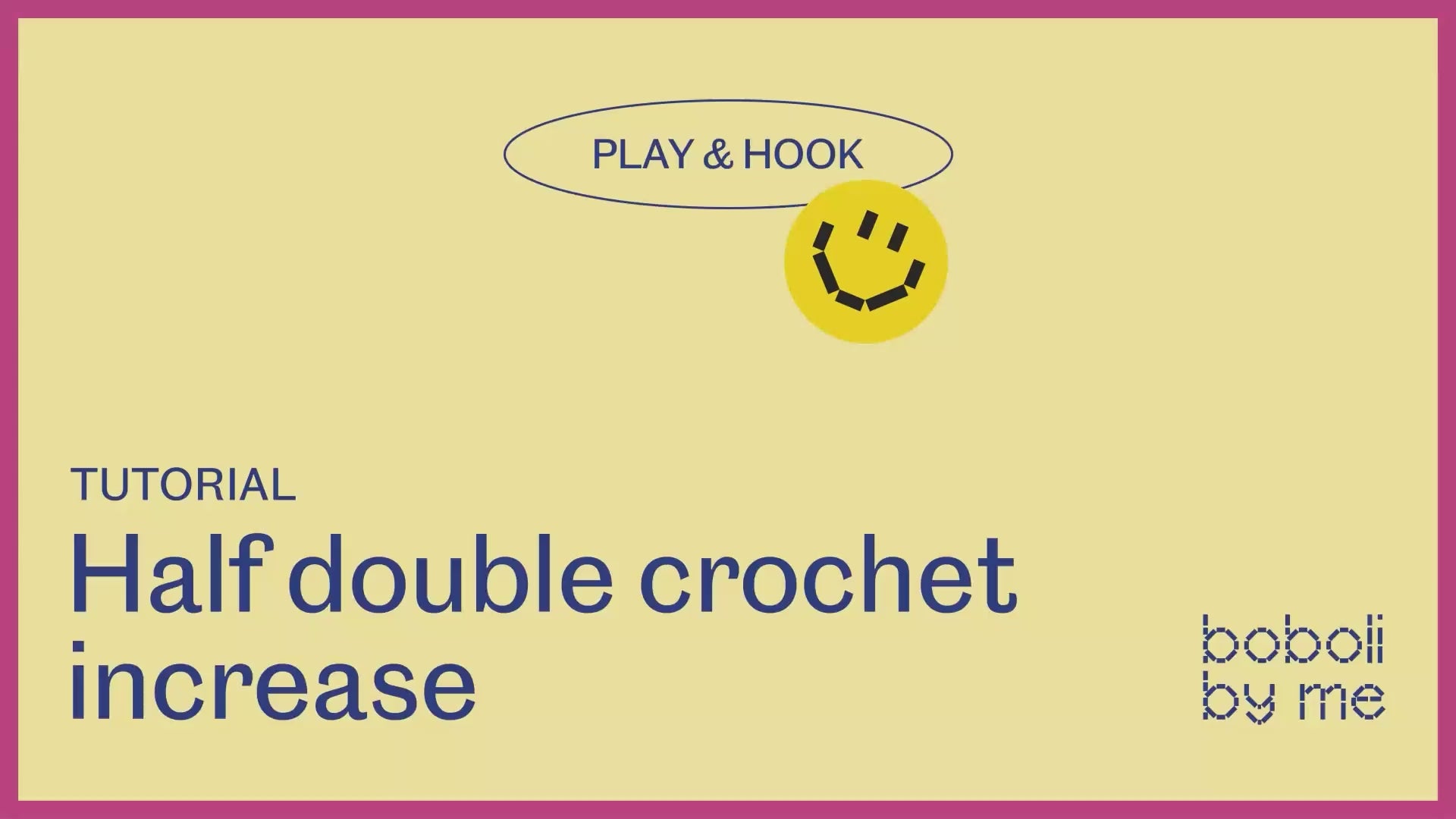 Load video: Crochet tutorial: Half double crochet increase