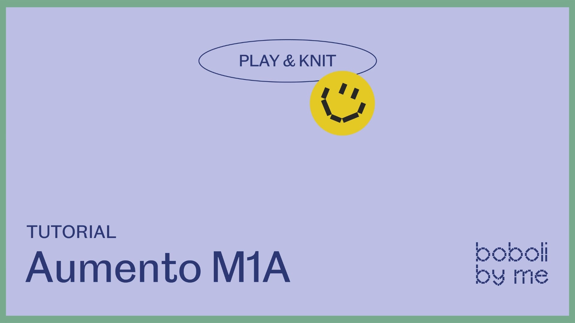 Cargar vídeo: Tutorial tejer: Aumento M1A