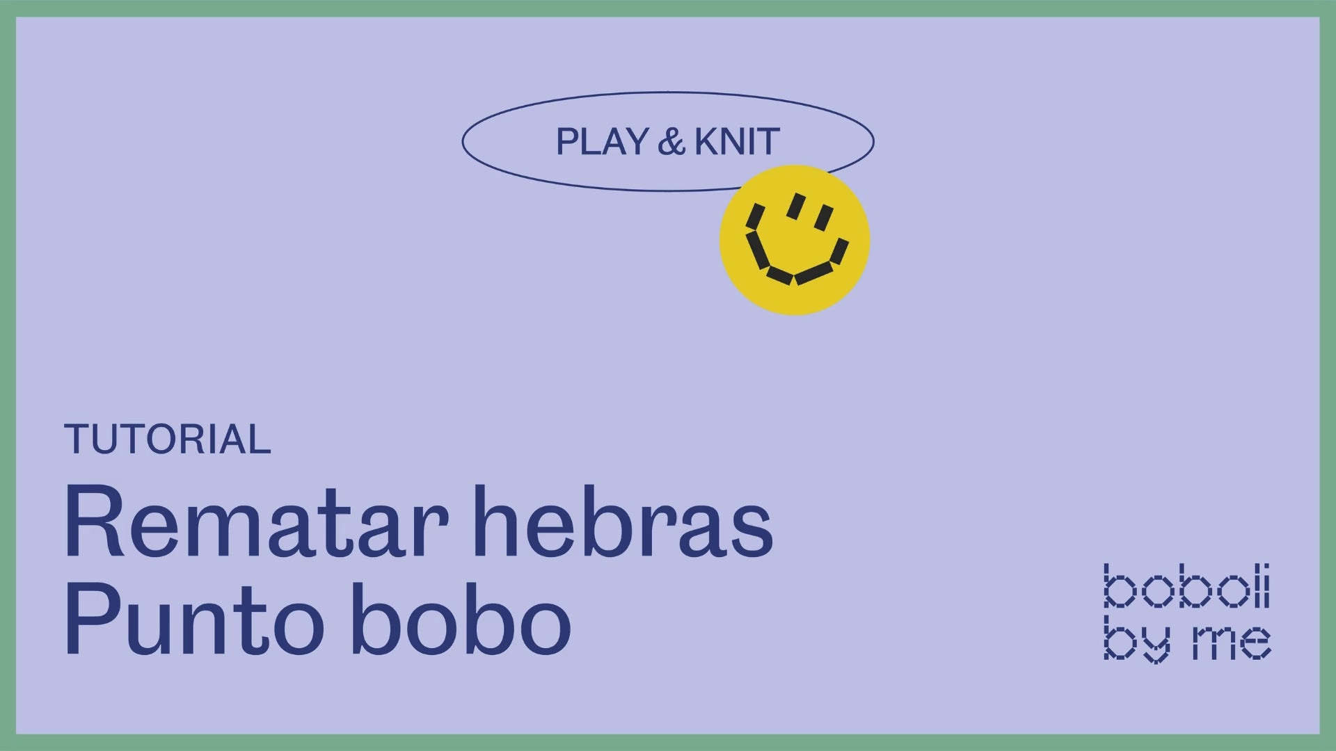 Cargar vídeo: Tutorial tejer: Rematar hebras