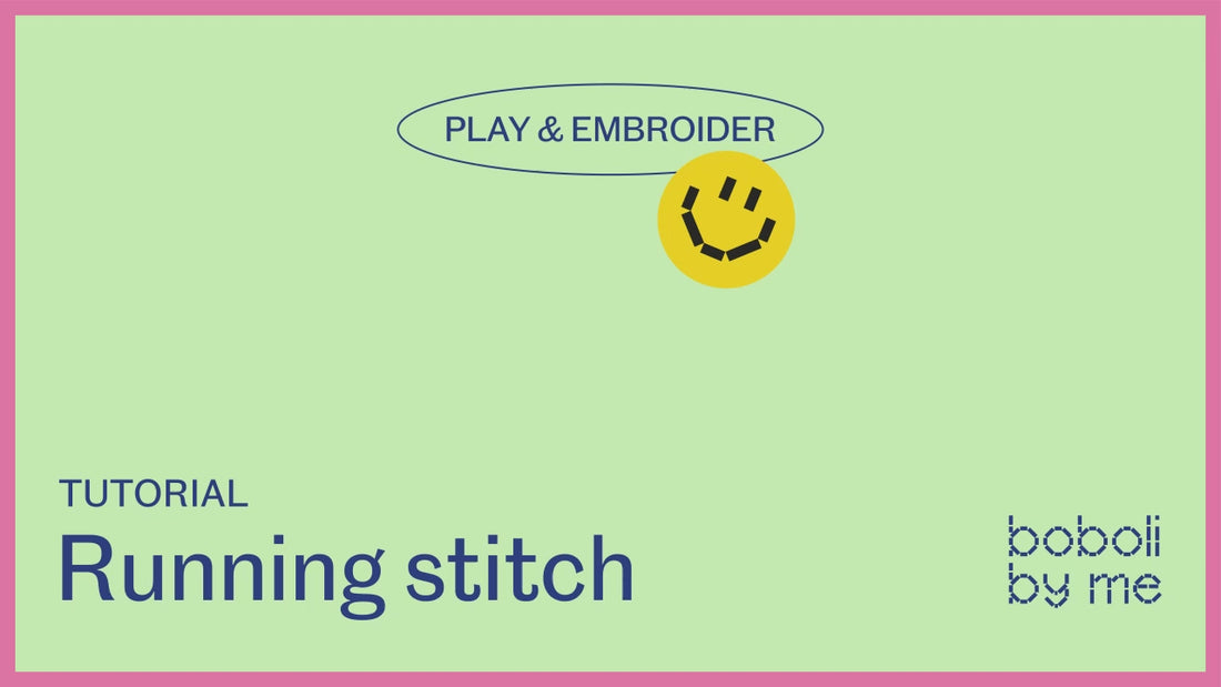 Needle making small, evenly spaced stitches in a straight line, demonstrating the running stitch on fabric.