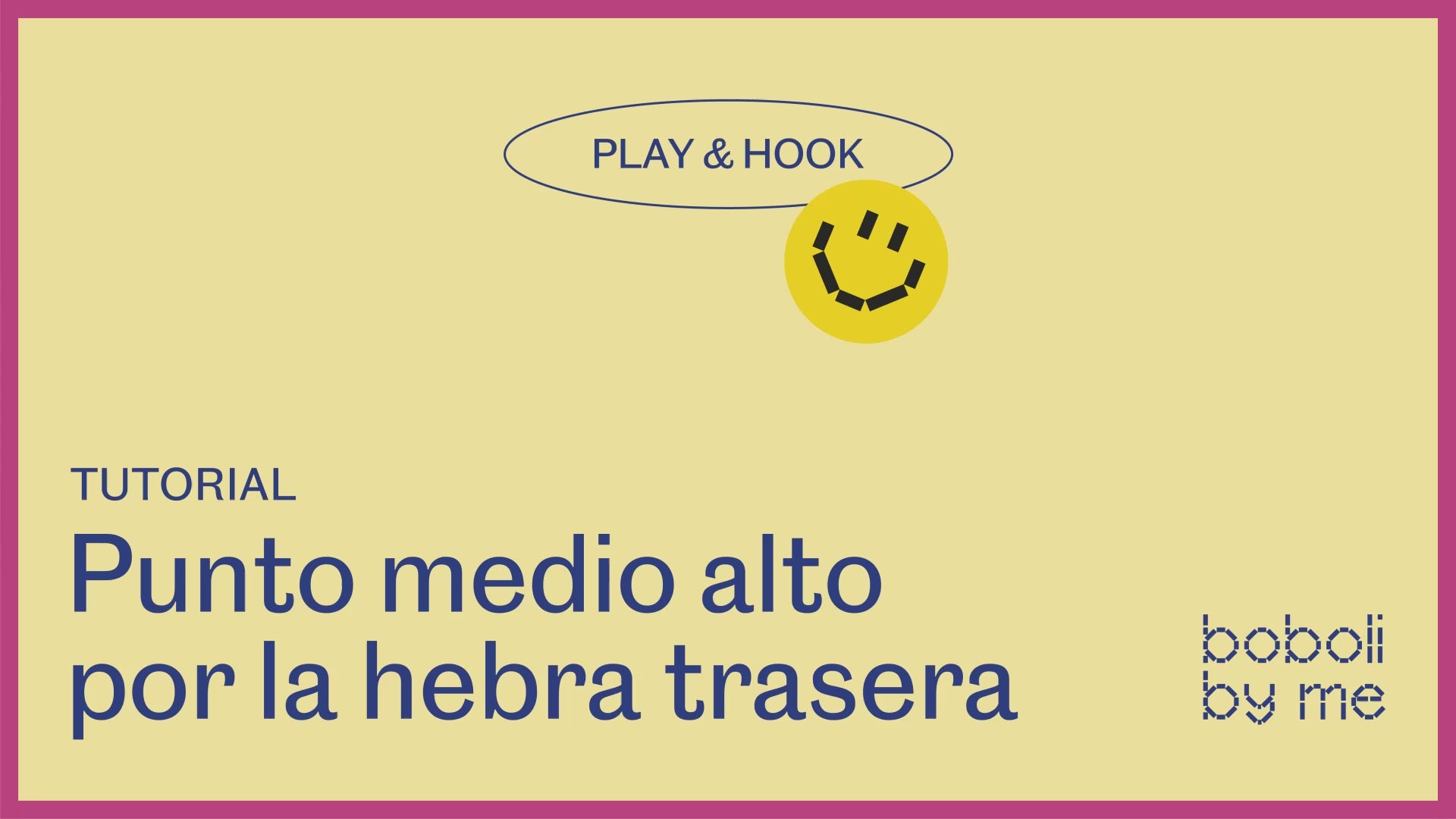 Cargar vídeo: Tutorial Crochet: Punto medio alto por la hebra trasera