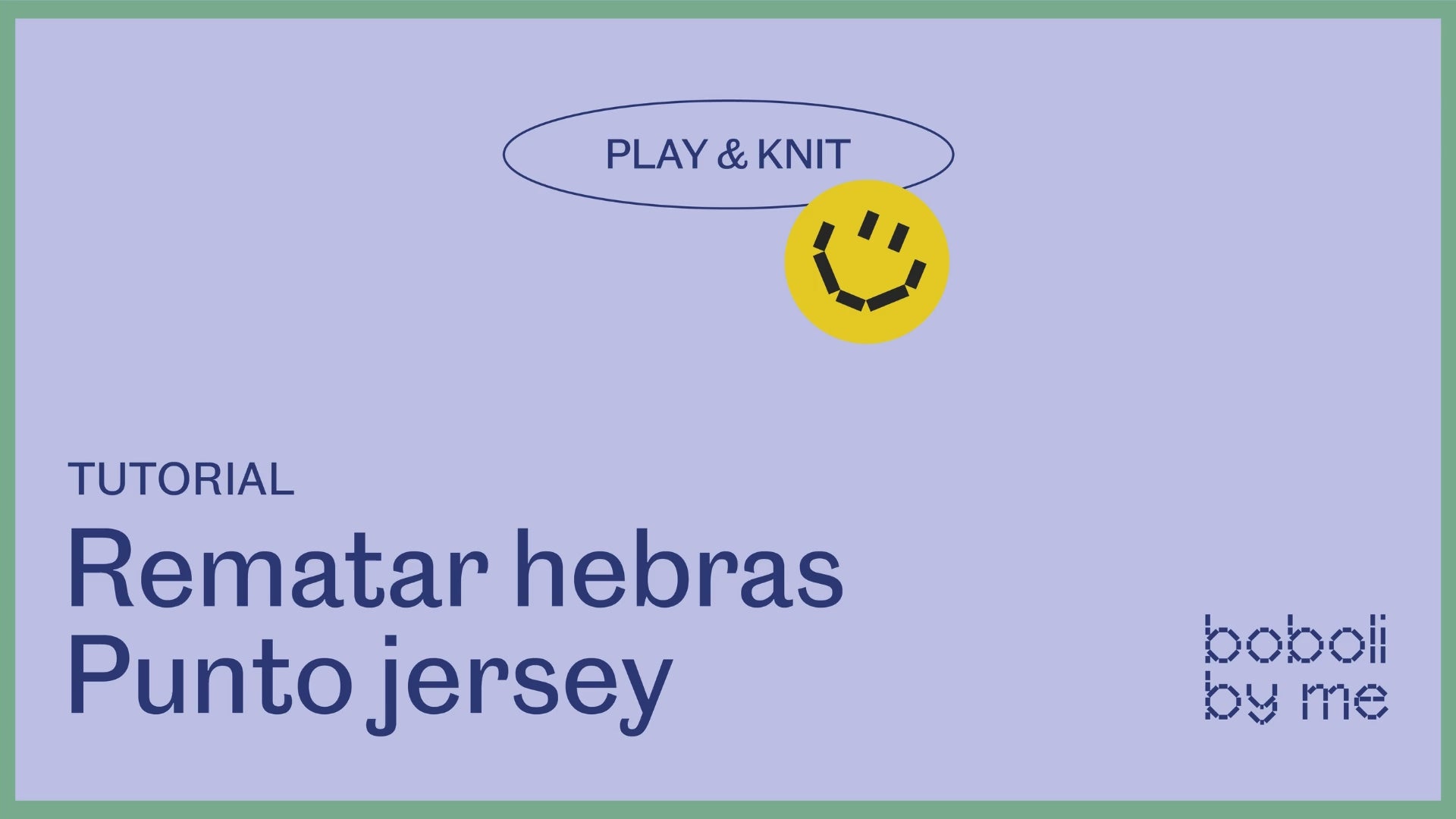 Cargar vídeo: Tutorial tejer: Rematar hebras punto jersey