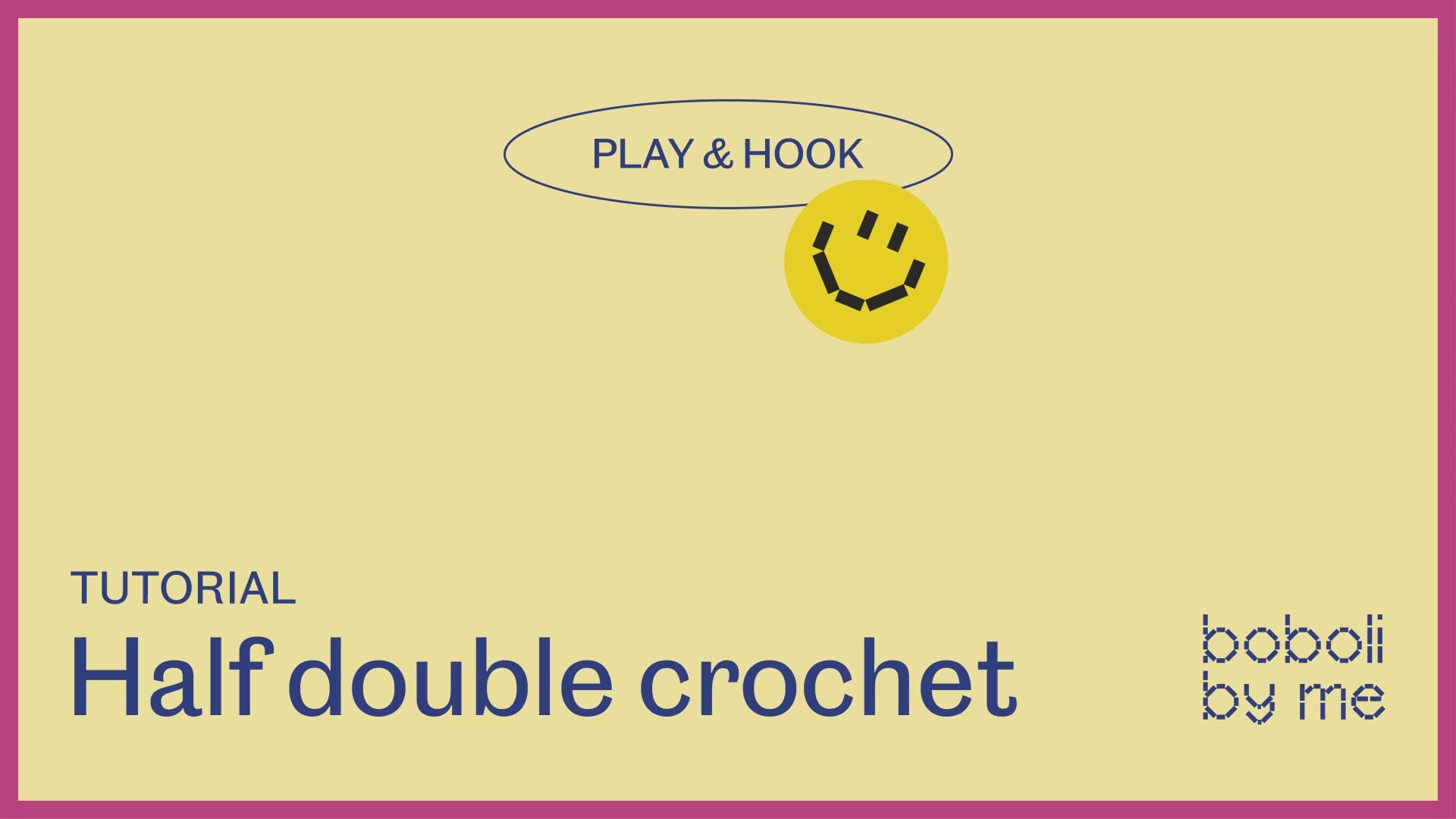 Load video: Crochet tutorial: Half double crochet